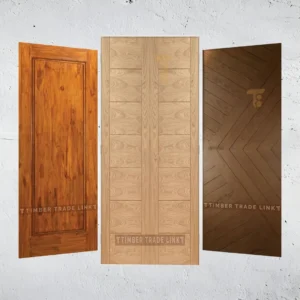 Teak Door with natural wood grain, offering a classic and durable design suitable for both traditional and modern interiors.